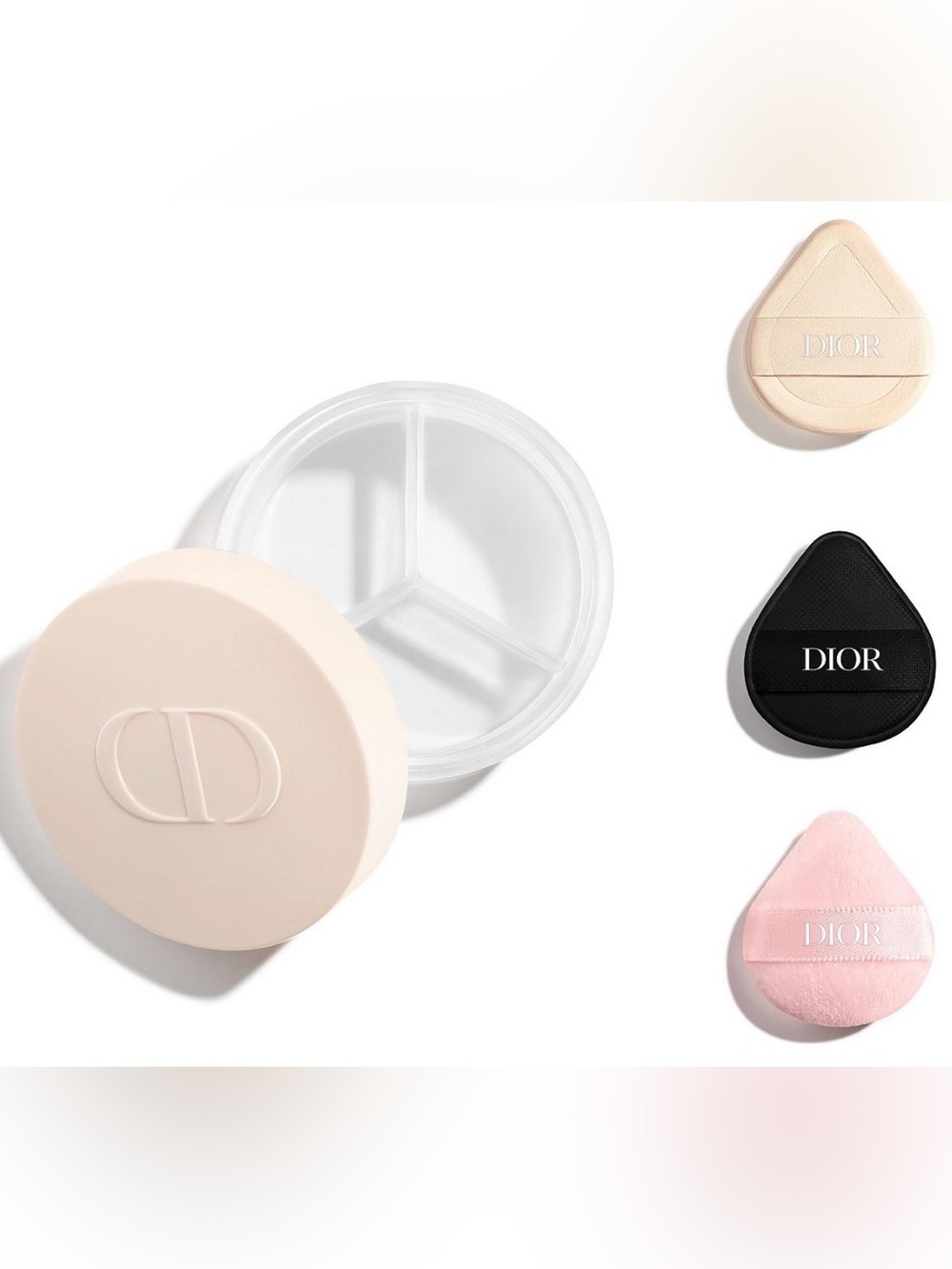 New! Dior Forever mini puffs set 3pcs with case